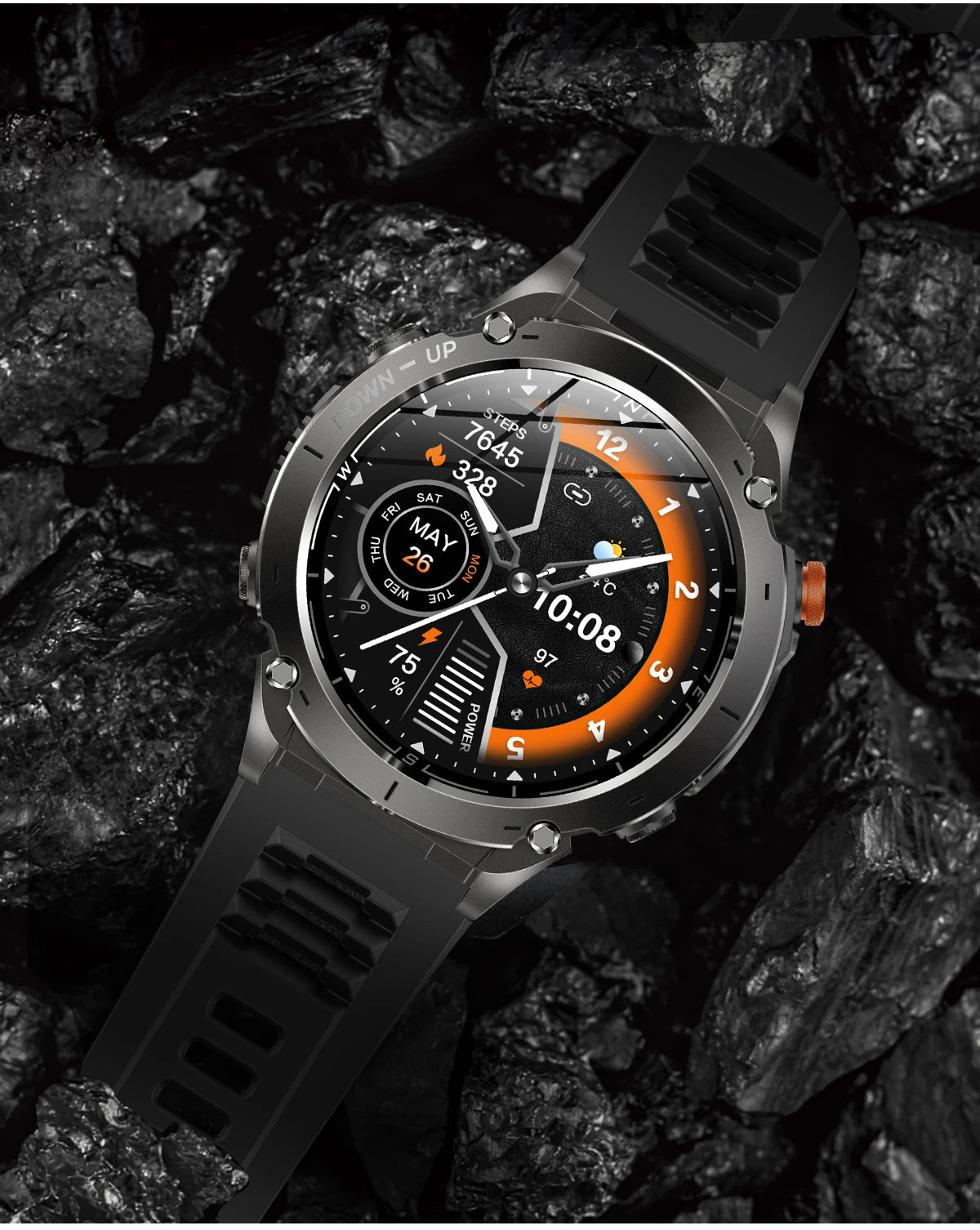 2025 GUHUAVMI Y-101 GPS Sports Smart Watch 10ATM Waterproof Built-in Dual-Band GNSS Compass Altimeter Military Grade Smartwatchs