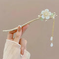 1/6pcs Elegant Chinese Style Tassel Hair Stick Traditional Floral Design Hairstyle Accessory Women Jewelry Hairpin Hairneedle
