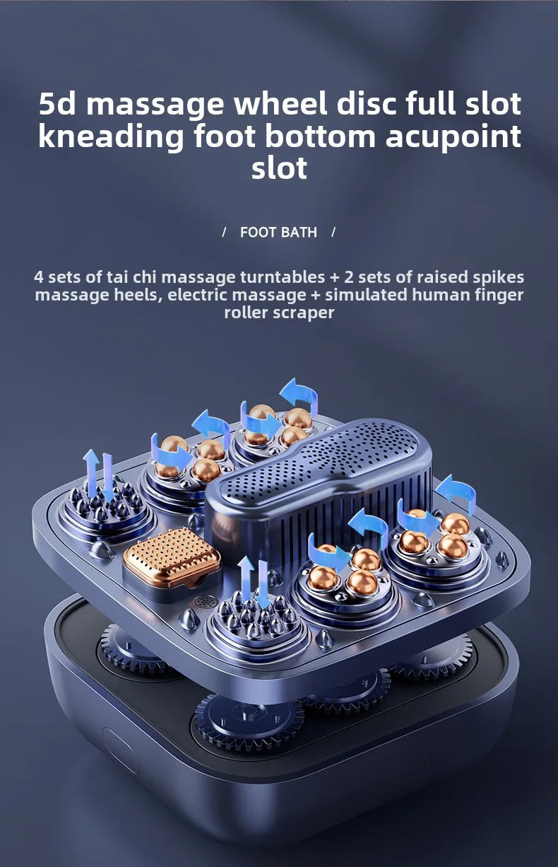 Electric massage of foot bath for heating constant temperature foot bath for 2024 new home fully automatic foot bath tub