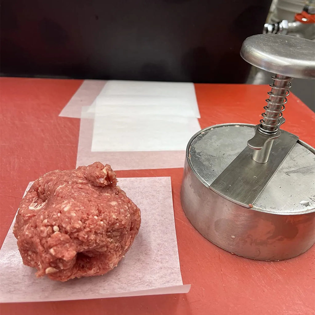Hamburger Patty Maker Press 304 Stainless Steel Non-Stick Round Manual Rice Ball Mold Thickness Adjusted Kitchen Beef BBQ Tools