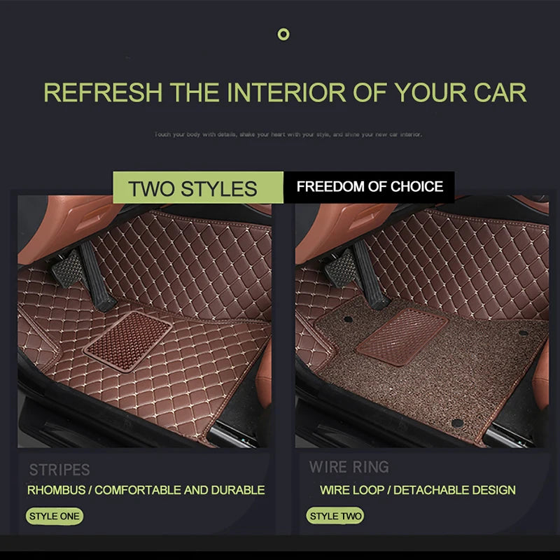 YOGOOGE Custom Car Floor Mats For Chery Tiggo 7 7Pro 7Plus Auto Carpets Foot Coche Accessorie