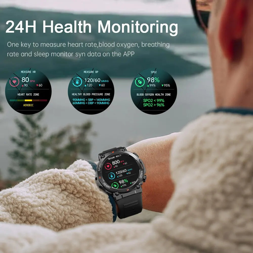 MEVADEN 1.39 inch HD Bluetooth Call Smart Watch Men Sports Fitness Tracker Heart Monitor 400mAh Smartwatch For Android IOS MD56