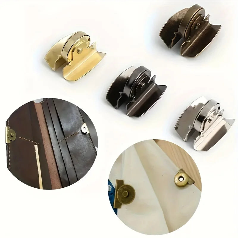 8-Piece bag snap accessories magnetic buckle, bag snap hidden button seam-free button snap