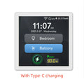 Tuya Smart Home 4-Inch Touch Screen Dual Control Switch 30w Fast Charging Intelligent Control Rechargeable Intelligent Switch