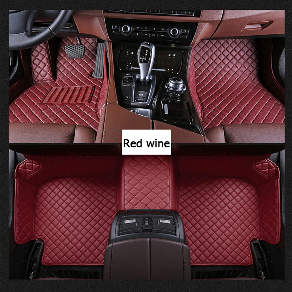 CUWEUSANG Custom Car Floor Mats For Skoda Superb Auto Carpets Foot Coche Accessorie