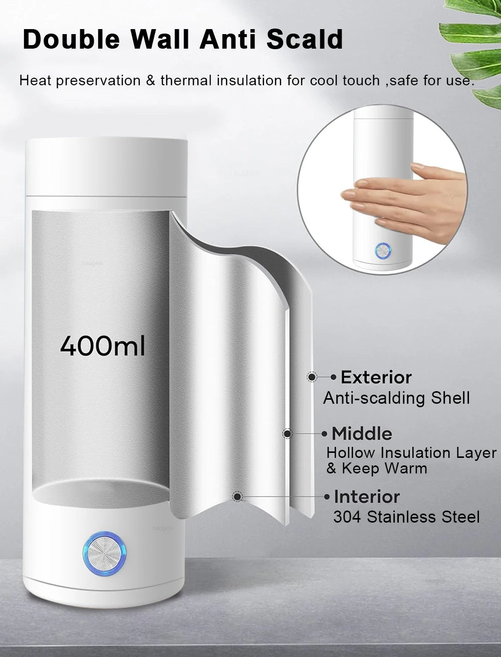 Electric Kettle Portable Travel Fast Boiling Tea Coffee Kettle 304 Stainless Steel Mini Baby Milk Warmer Kettle Thermo Kettles