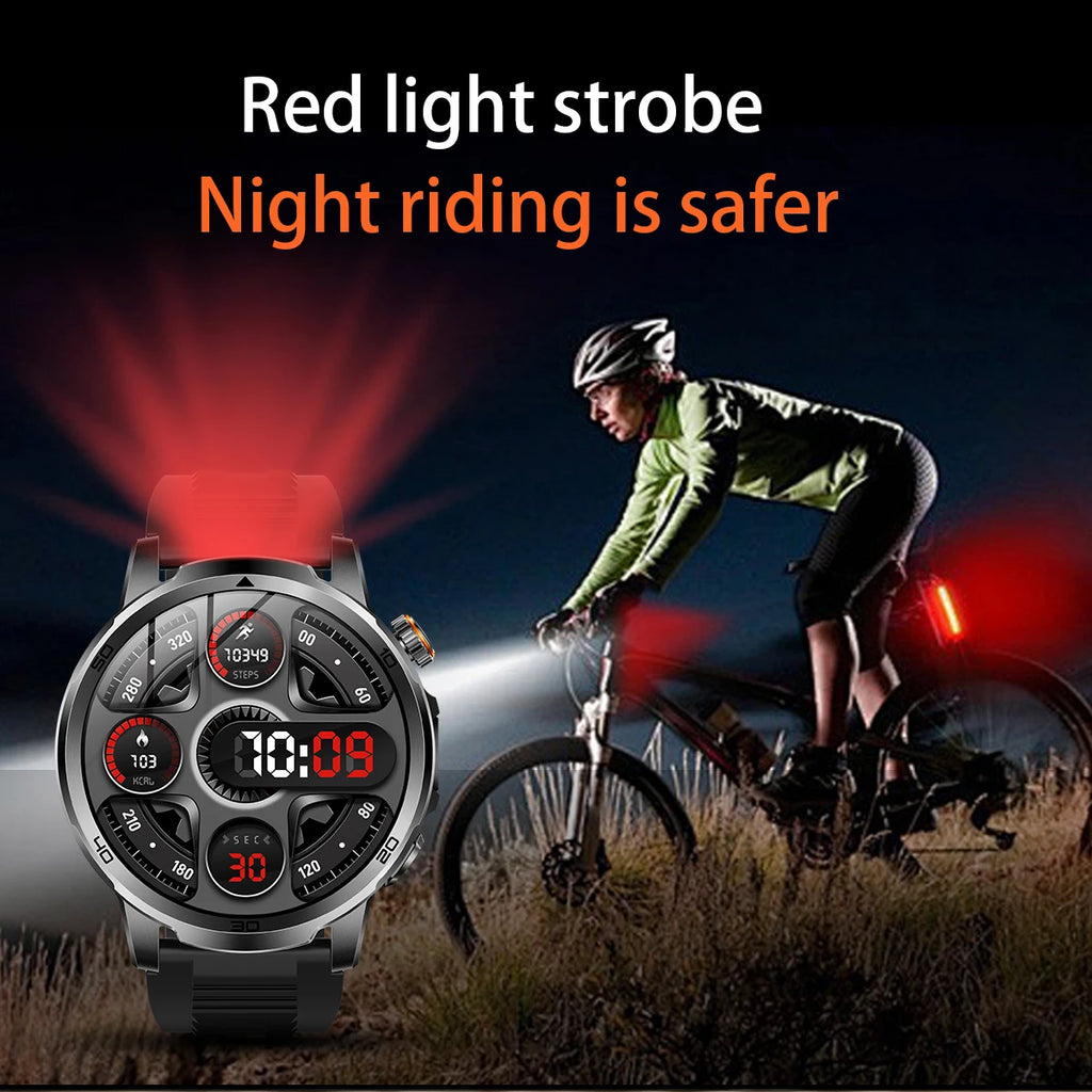 2026 Military T-Rex 3 Smart Watch Fitness Clock Men 466*466 AMOLED Screen 1000mAh Battery Flashlight Call Waterproof Smartwatchs