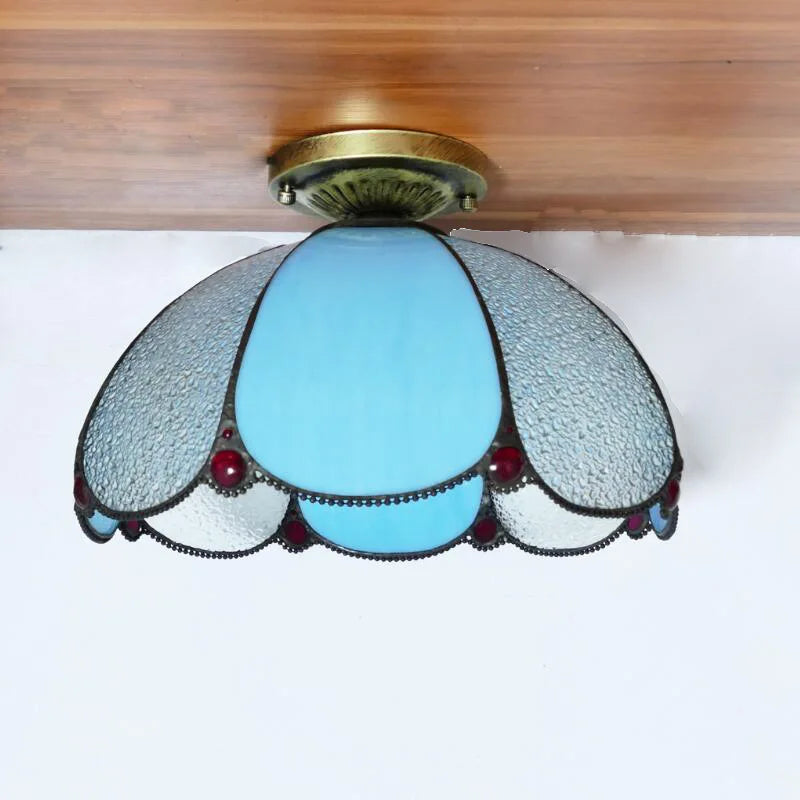 Tiffany Small Living Room Warm Bedroom Ceiling Lamp Modern Simple Living Room Lamps Creative Color Dining Room Lights