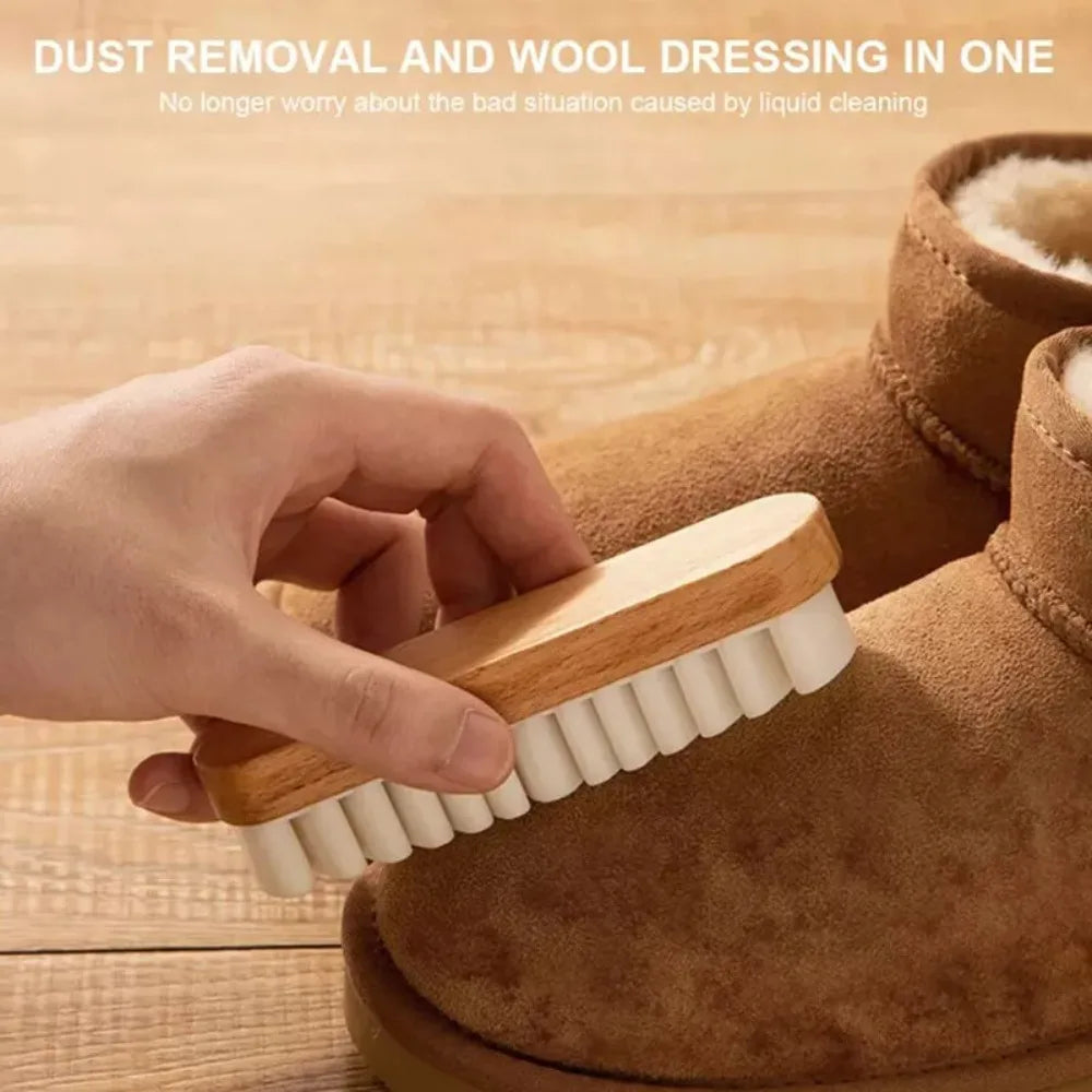 4Pcs/Set Stain Removal Suede Brush Kit With Eraser Cleaning Tool Home Use Nubuck Brushes Kit Boots Cleaning Cloth for Shoes
