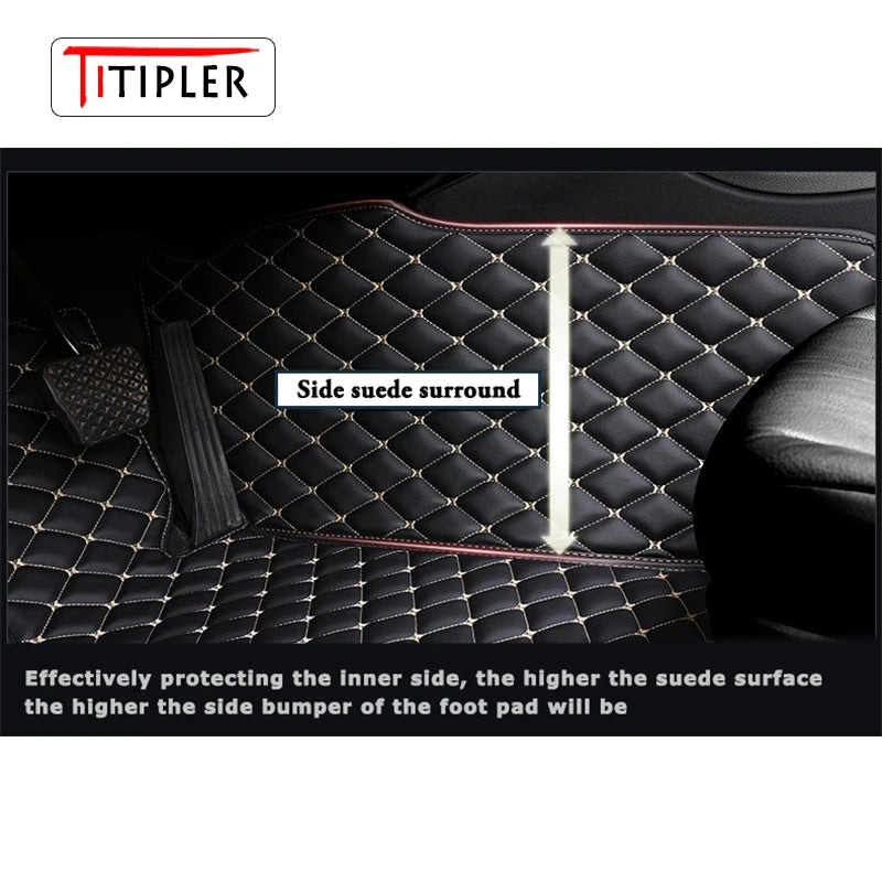 TITIPLER Custom Car Floor Mats For VW Passat Saloon B5 B5.5 B6 B7 B8 B9 Auto Carpets Foot Coche Accessorie