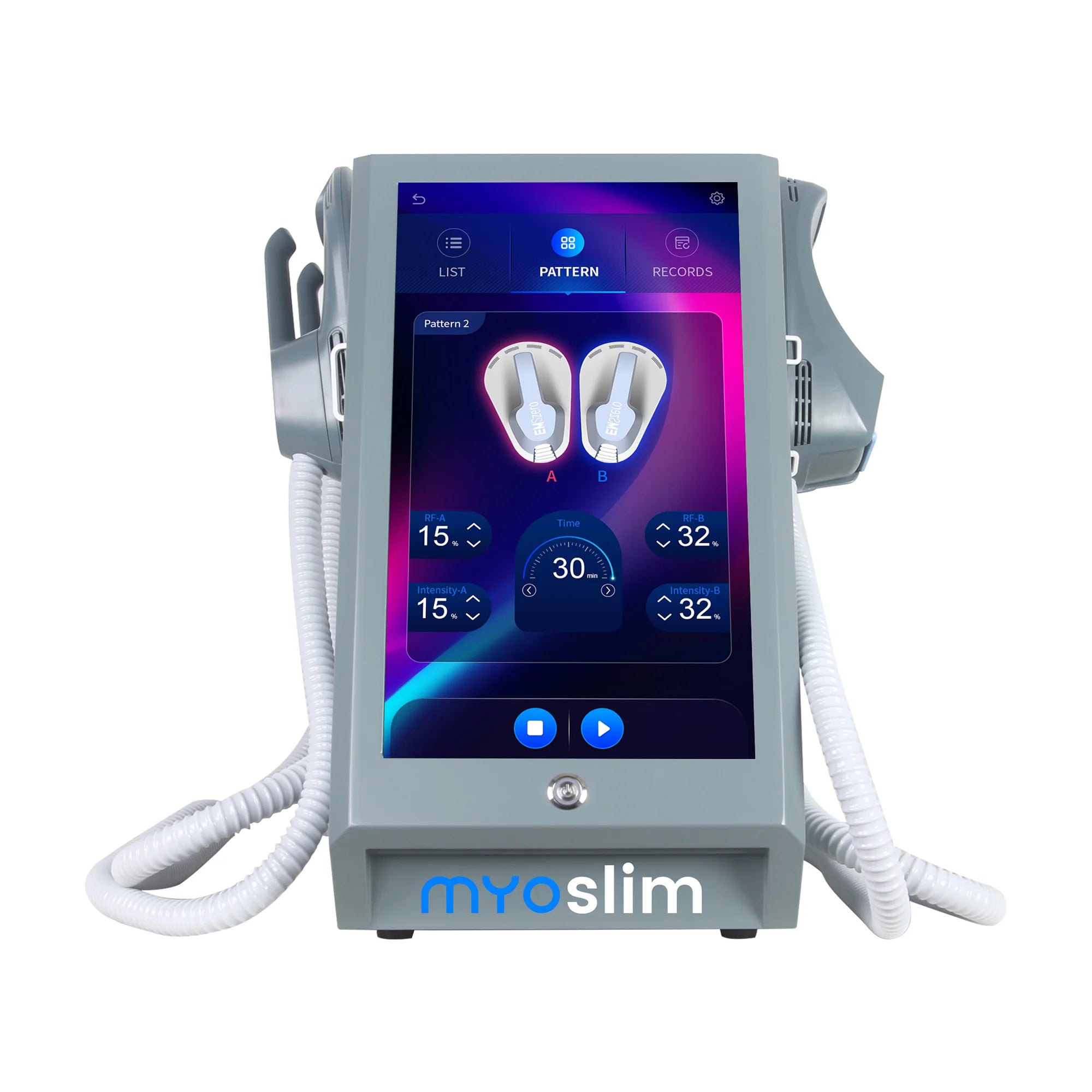 EMS MYOslim Body Sculpt Machine RF Sculpting Electromagnetic Stimulate Body Slimming Machines Muscle Build 6500W 4 5 Handles
