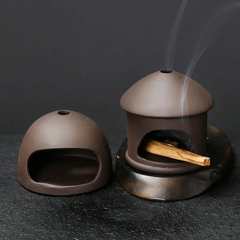 Ceramic Incense Holder for Sticks Decorative Incense Burner Tray Home Decor Smudge Ash Catcher Yoga Meditation Room Incensory