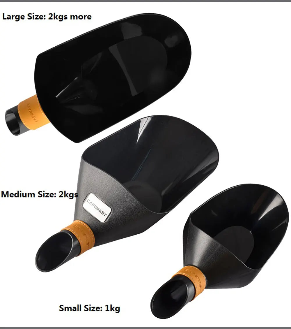 CAFEMASY Kitchen Accessories Large Container Shovel For Coffee Bean Flour Ice Cubes Capacity Measuring Tool Scoops 500g 1kg 2kg