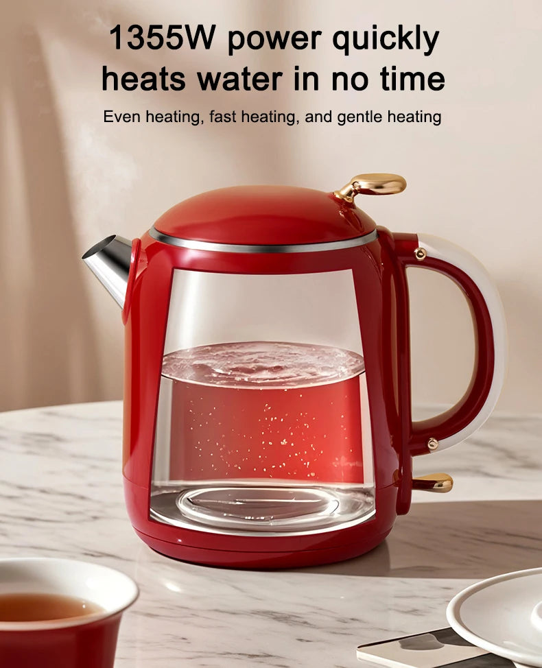 Thermostatic Electric Kettle Household 304 Stainless Steel Insulation Boiling Water Teapot Coffee Thermo Bottle Boiler Pot 1L