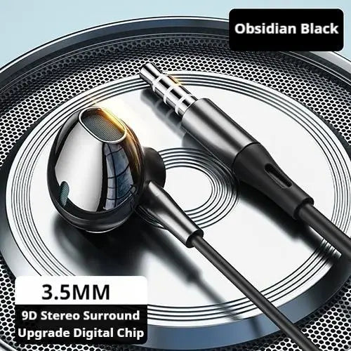 Type C&3.5mm Headphones HiFi Bass Stereo Volume Control Headset In HD Mic Wired Earbuds For iPhone15-17/Samsung Series Earphones