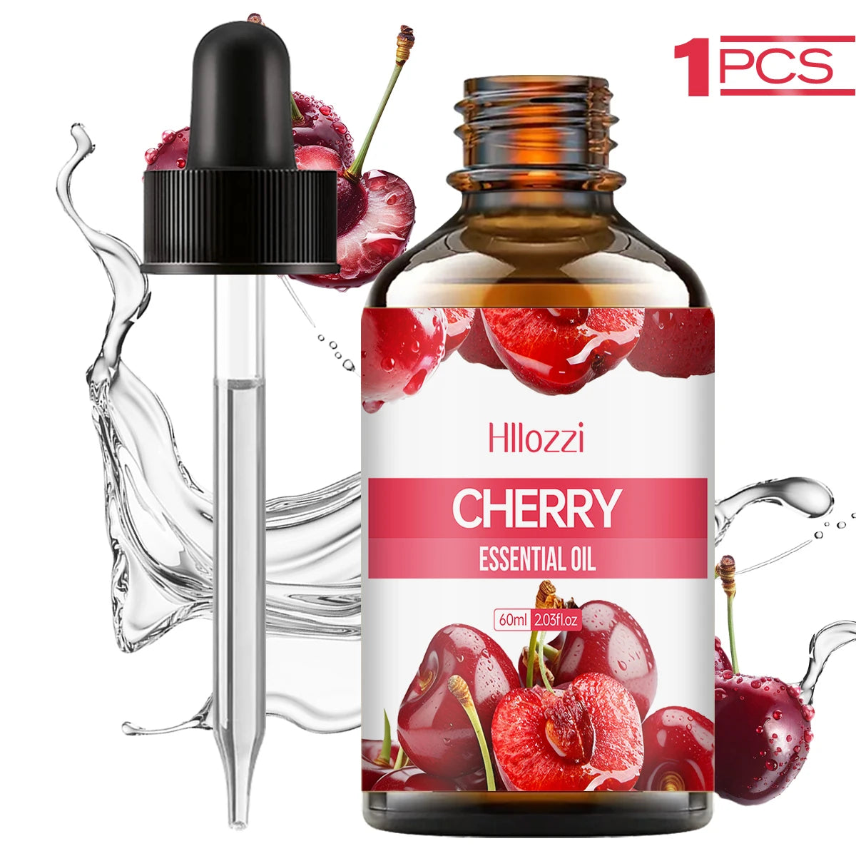 Cherry essential oil can be used in skincare, bath, facial, and diffusers and is suitable for all skin types.