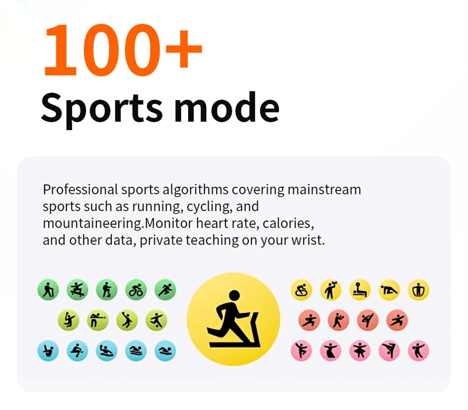 2025 New Smartwatch 1.47-inch Blood Oxygen Heart Rate Sleep Health Monitoring Information Push Multi Sports Band Watch Bracelet