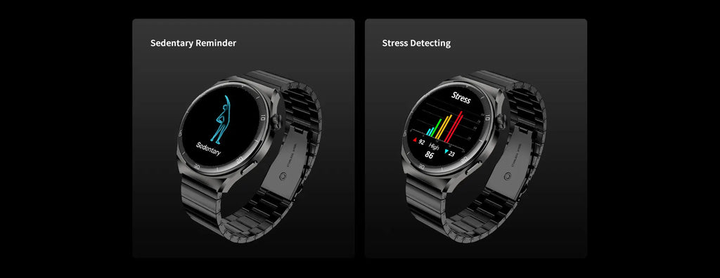 Aurafit Smartwatch NEXA 2/AM05 Bluetooth Chamada, Tela AMOLED 1.43", IP68, Monitor Cardíaco e SpO2, Bateria 300mAh metal de luxo