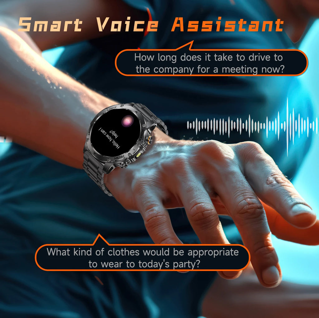 LIGE New GPS Outdoor Sports Smart Watch Men AMOLED Screen LED Flashlight Heart rate Waterproof Bluetooth Call 1000mAh Smartwatch