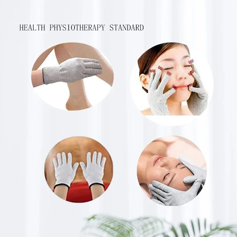 Hot Sale TENS/EMS Massage Gloves 4 Mode Palm Muscle Stimulator Portable Beauty Physiotherapy Handheld Pain Relief Massager Glove