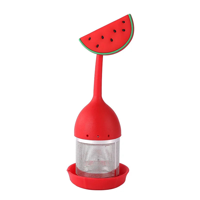 Creative 304 stainless steel silicone tea ball tea maker flamingo tea filter summer theme tea filter
