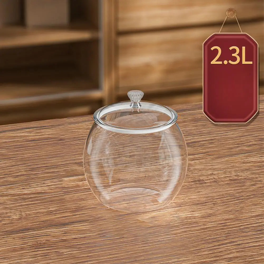 1pc Flour Grains Candy & Cookie Jar Hard and Smooth Plastic Pot with Lids Clear Airtight Food Storage Canister