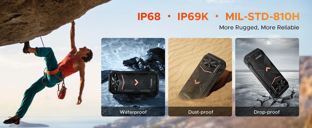 DOOGEE V Max Pro 5G Rugged Phone Dimensity 7050 6.58'' 120Hz 22000mAh Large Battery 12GB+512GB Lighting Effect 5g Smartphone