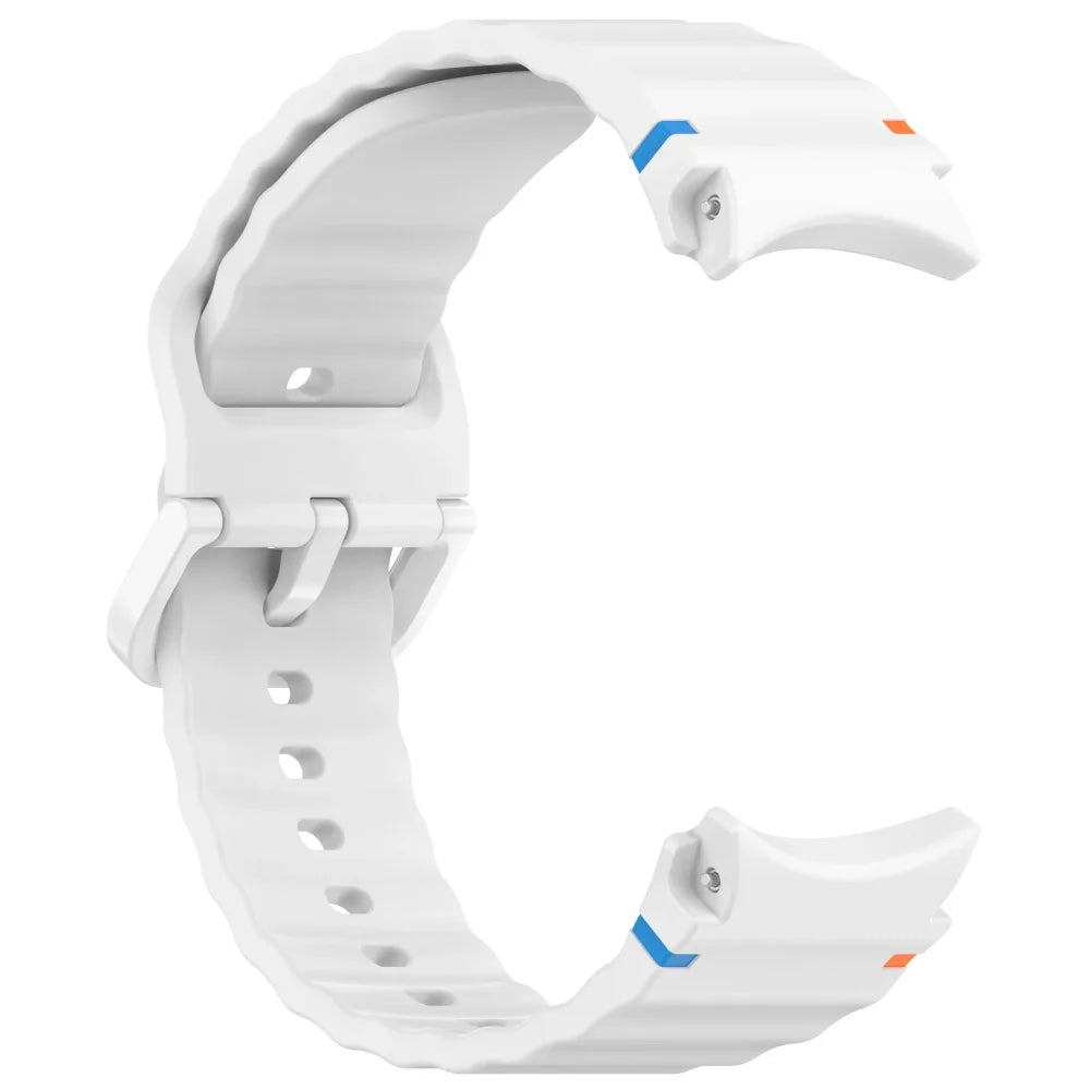 1:1 Official Silicone Strap For Samsung Galaxy Watch 7/FE/6/5/4 44mm40mm 5 Pro Bracelet Watch 6/4 Classic 47/43mm 46/42mm Correa