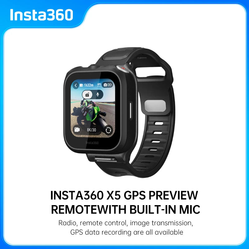 Insta360 X5 GPS Preview Remote With Built-in Mic All-in-one Watch Control For Ace Pro 2 Original Accessories