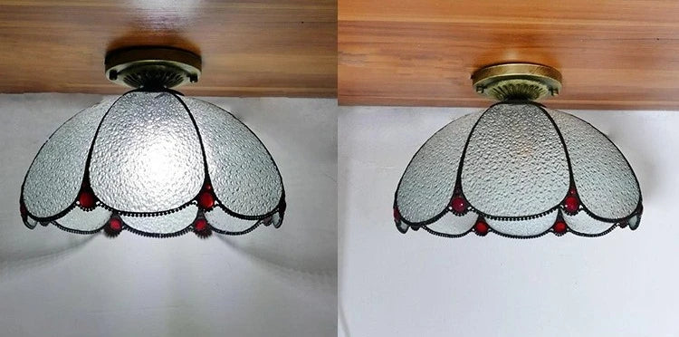 Tiffany Small Living Room Warm Bedroom Ceiling Lamp Modern Simple Living Room Lamps Creative Color Dining Room Lights