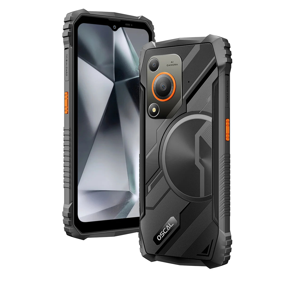 Oscal MARINE 1 Outdoor Smartphone 6.56 inch HD+ Display Unisoc T615 Android 15 Rugged Phone 4GB+128GB, 5100mAh, NFC Mobile Phone