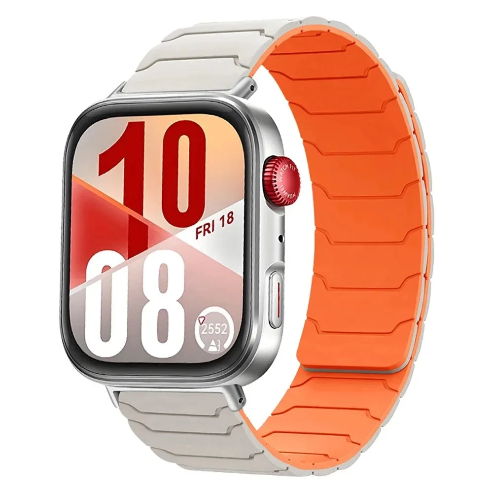 Magnetic Silicone Strap For Huawei Watch Fit 5/4/3 Sports Comfortable Replacement Wristband Huawei Watch Fit 4-5 Pro Accessories