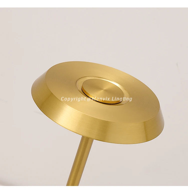 Portable Cordless LED Table Lamp 5000mAh Battery Stepless Dimming for Restaurant Outdoor Party Camping  Atmosphere Night Light