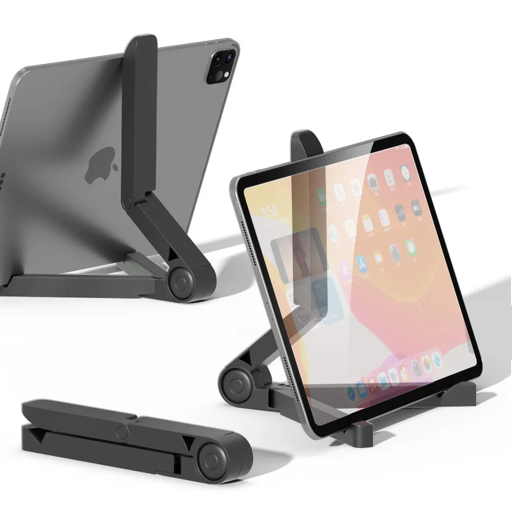 Portable Monitor Stand & Tablet Stand Holder Adjustable, Foldable, For 7 to 12 Inches Most Tablets, Kindle Fire and Smart Phones