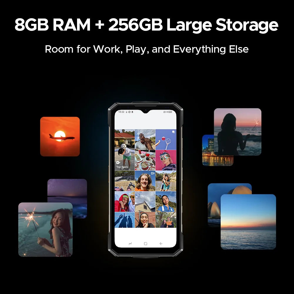Global Version DOOGEE Fire 7 Ultra 5G Rugged Phone 32GB 256GB 13000mAh Battery Dimensity 6300 125dB Speake POC Walkie Talkie NFC