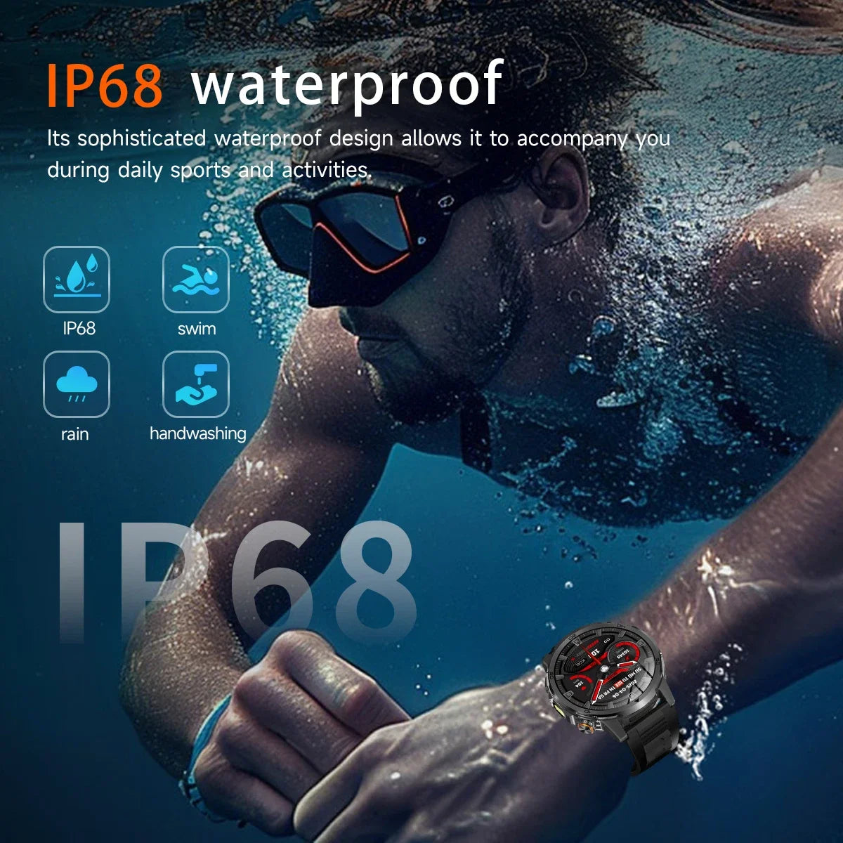 2026 Military T-Rex 3 Smart Watch Fitness Clock Men 466*466 AMOLED Screen 1000mAh Battery Flashlight Call Waterproof Smartwatchs