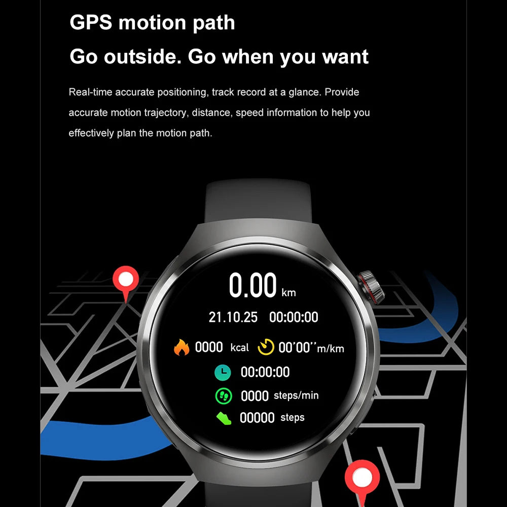 GEJIAN 2025 New TWS 2-in-1 Bluetooth Earphones Smart Watch Heart Rate Monitoring NFC BT call GPS Sports Trajectory Smartwatches
