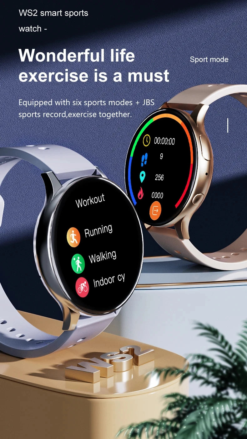2026 New Women Bluetooth Call Smart Watch Heart Rate Blood Pressure Monitoring Smartwatches IP67 For Android IOS Men Smartwatch