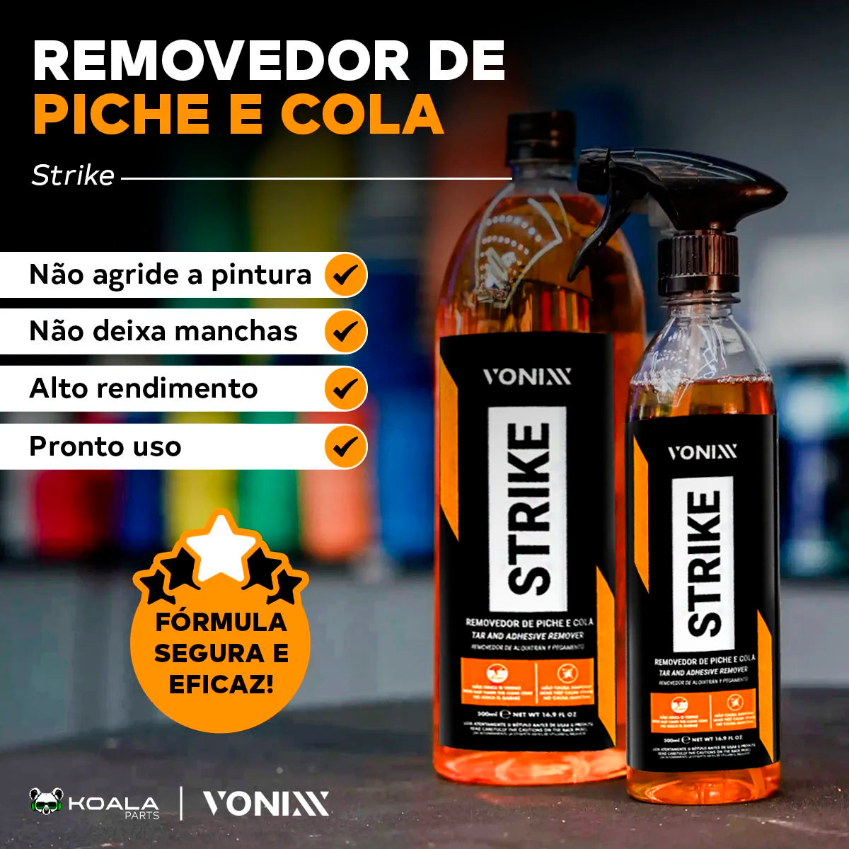 Remover Paste Glue Adhesive Asphalt Strike 500ml Vonixx
