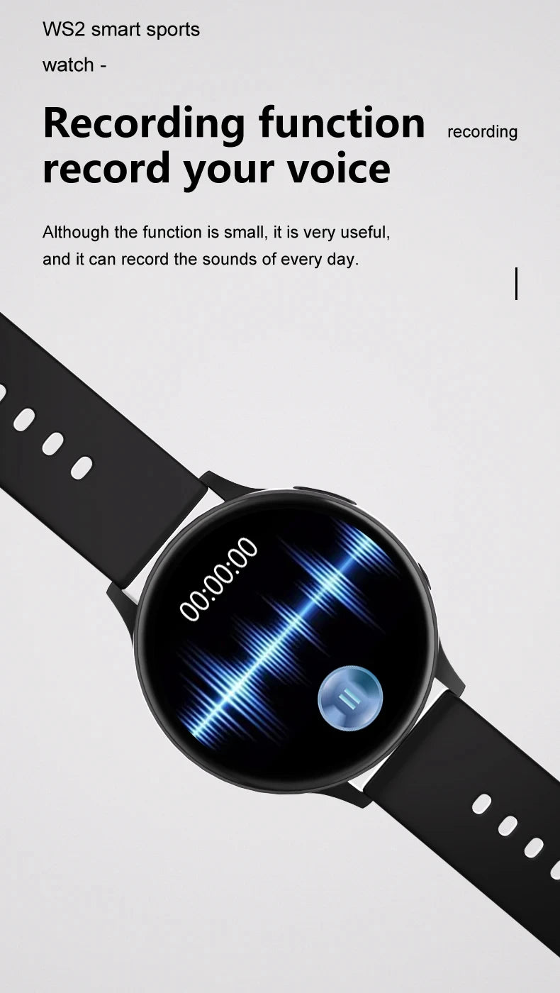 2026 New Women Bluetooth Call Smart Watch Heart Rate Blood Pressure Monitoring Smartwatches IP67 For Android IOS Men Smartwatch