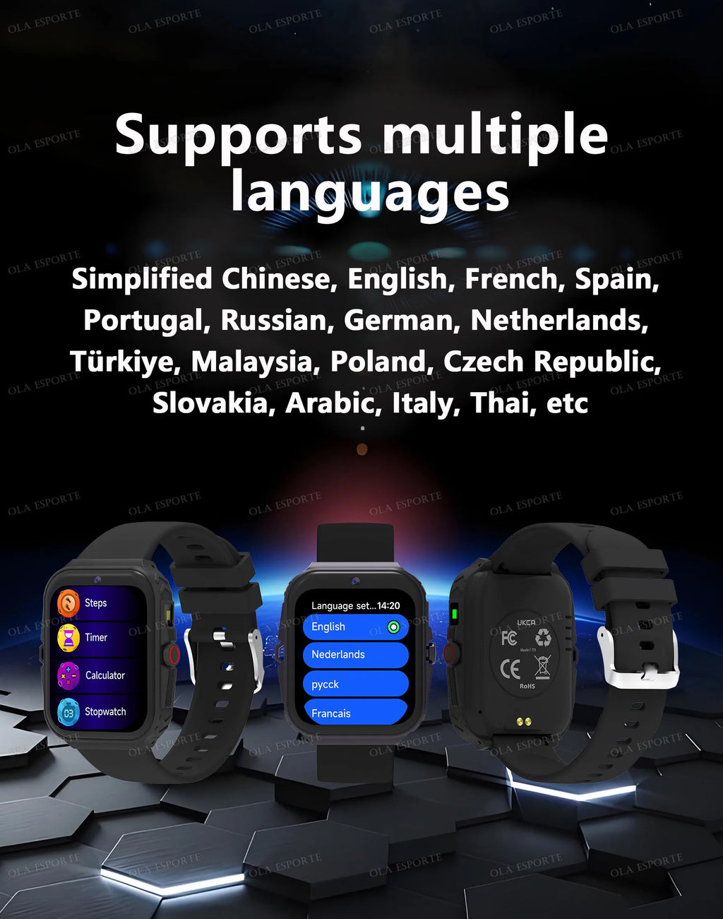 New Smart Watch For Children HD Touch Screen Camera 18 Games Sleep Monitoring Alarm Clock Calculator Birthday Gift Boy Girl HW12