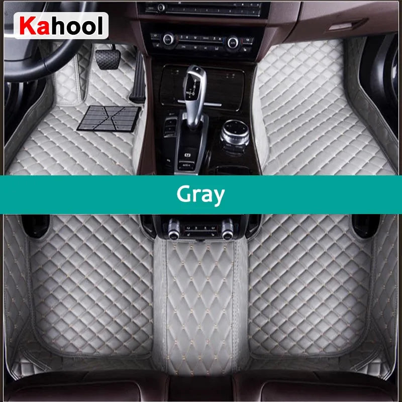 KAHOOL Custom Car Floor Mats For Toyota Land Cruiser 100 200 300 Auto Carpets Foot Coche Accessorie