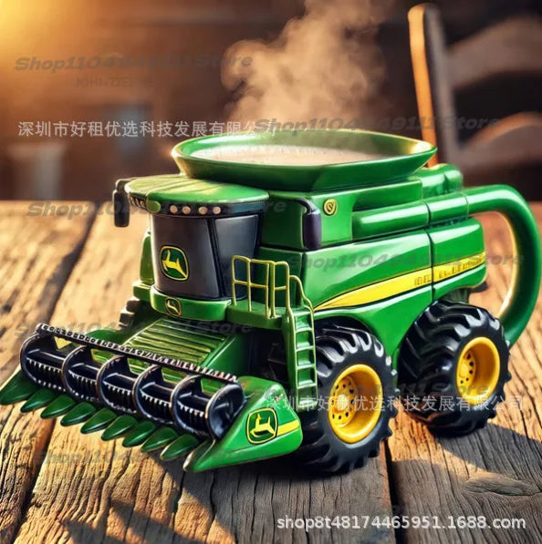 Funny Truck Coffee Cup Mug Handcrafted Durable Semi-trailer Shaped Ceramic Decorations for Men Women Truck Driver Gifts