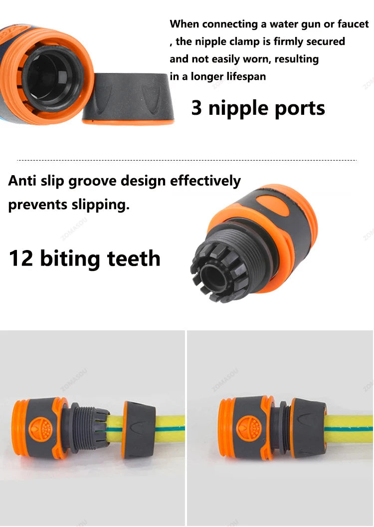 1-5Pc Garden Watering Gun 8 Modes High Pressure Sprayer Adjustable Irrigation Watering Nozzle Plant Lawn Yard Watering Sprinkler