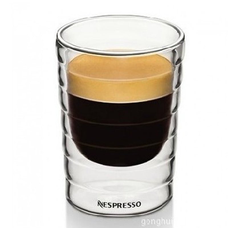 Nespresso Coffee Mug Heat Resistant Double Wall Tea Glass Cup Beer Coffee Handmade Creative Cold Beverage Transparent Drinkware