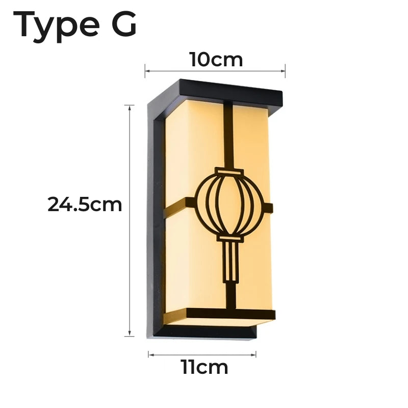 12W/18W LED Outdoor Wall Lamp Plastic/Aluminum Front Door Waterproof IP65 Sconce Garden Patio Terrace Home Wall Lighting Fixture