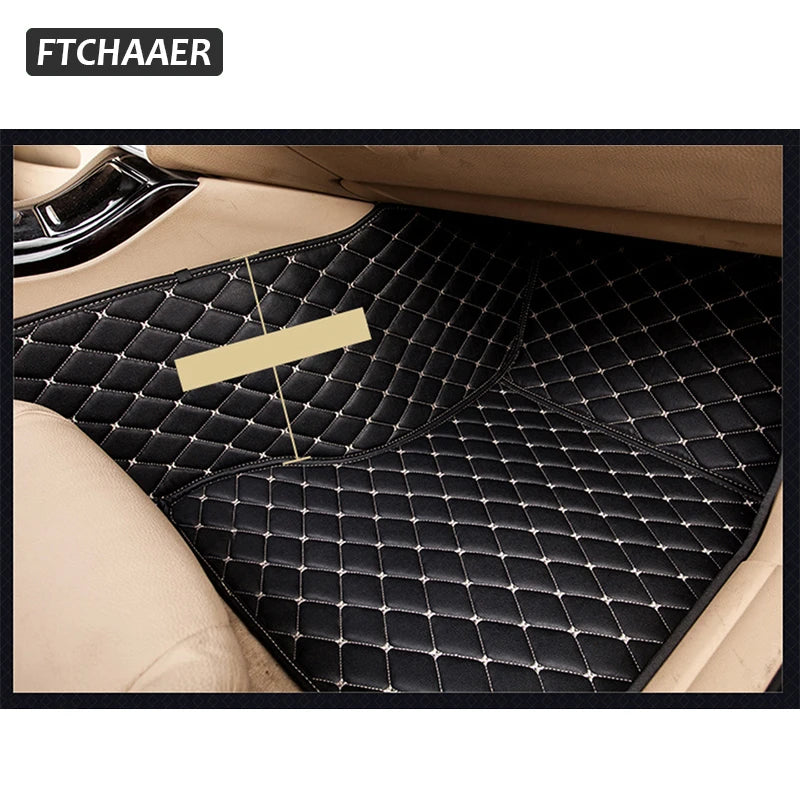FTCHAAER Custom Car Floor Mats For Citroen C4 Coupe 2004-2011 Auto Carpets Foot Coche Accessorie