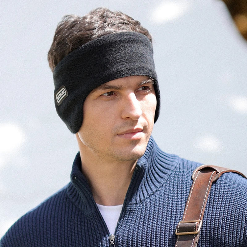 Winter Warm Earmuffs Anti Cold Knitted Plush Headband Ear Covers Outdoor Cycling Ski Running Thermal Soft Unisex Ear Warmers