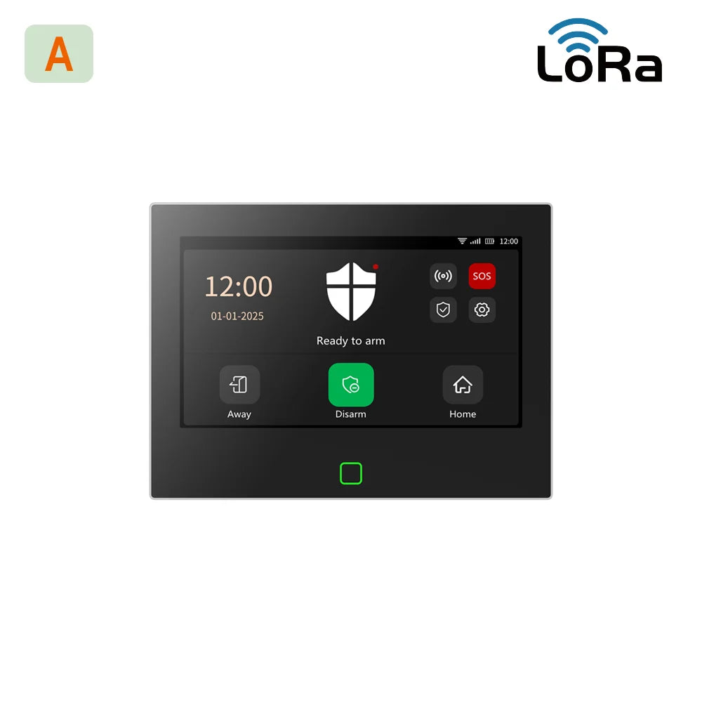 500m Transmission Distance 7 Inch GSM LoRa Staniot Version Security Alarm System Tuya WiFi 4G Smart Home Burglar Alarm Kit Home