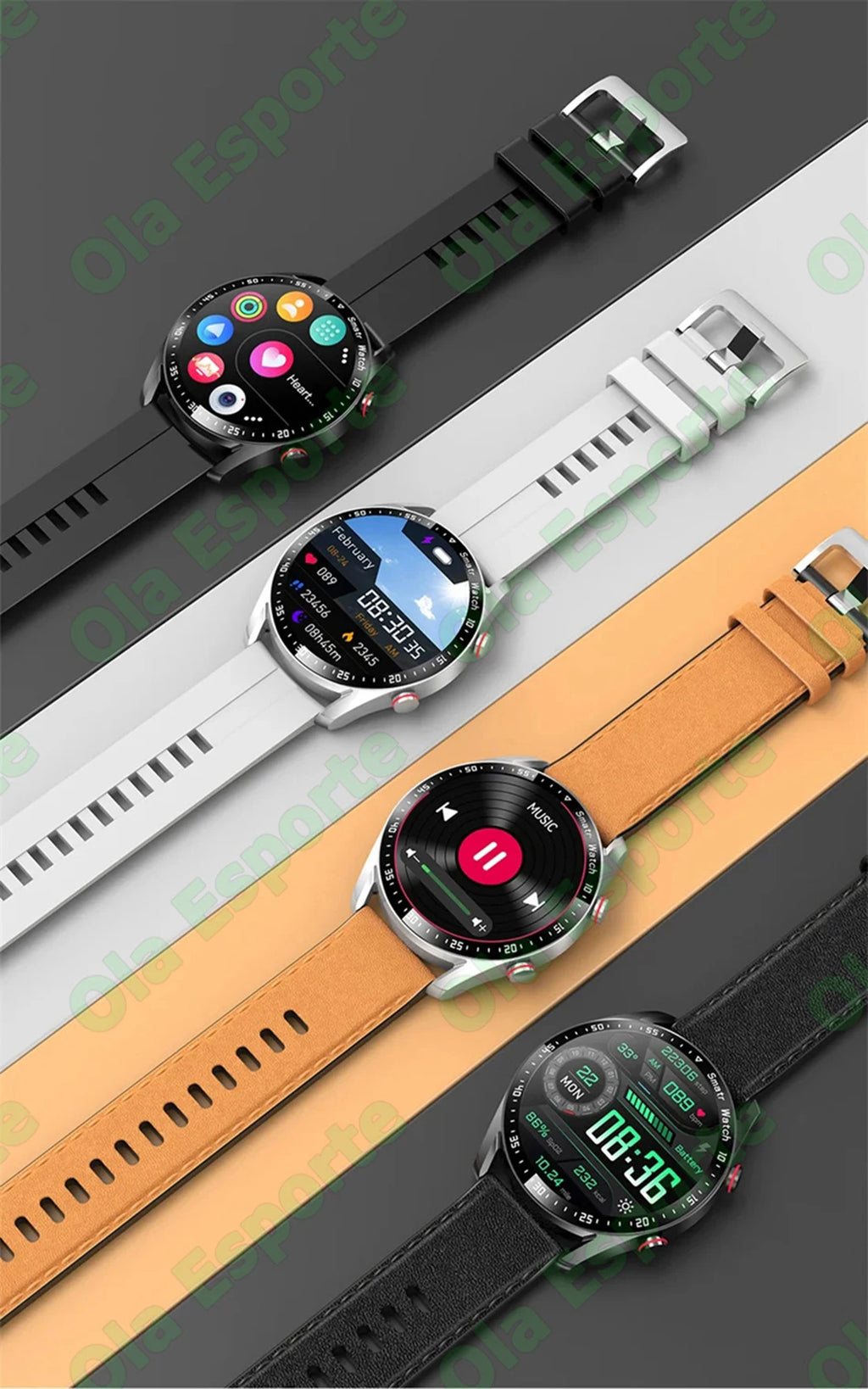 ECG+PPG Bluetooth Call Smart Watch Men Laser Health Blood Pressure Fitnes Sports Watches Man Sports Waterproof Smartwatch+Box